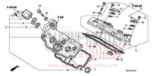CYLINDER HEAD COVER VFR1200FDB de 2011